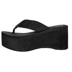 Tongs compensées confortables