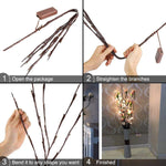 20x Branches de saule artificielles à LED