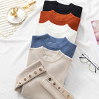 Anastasiya - Pull col rond manches longues