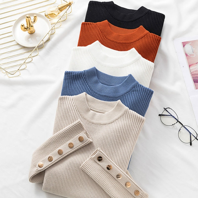 Anastasiya - Pull col rond manches longues