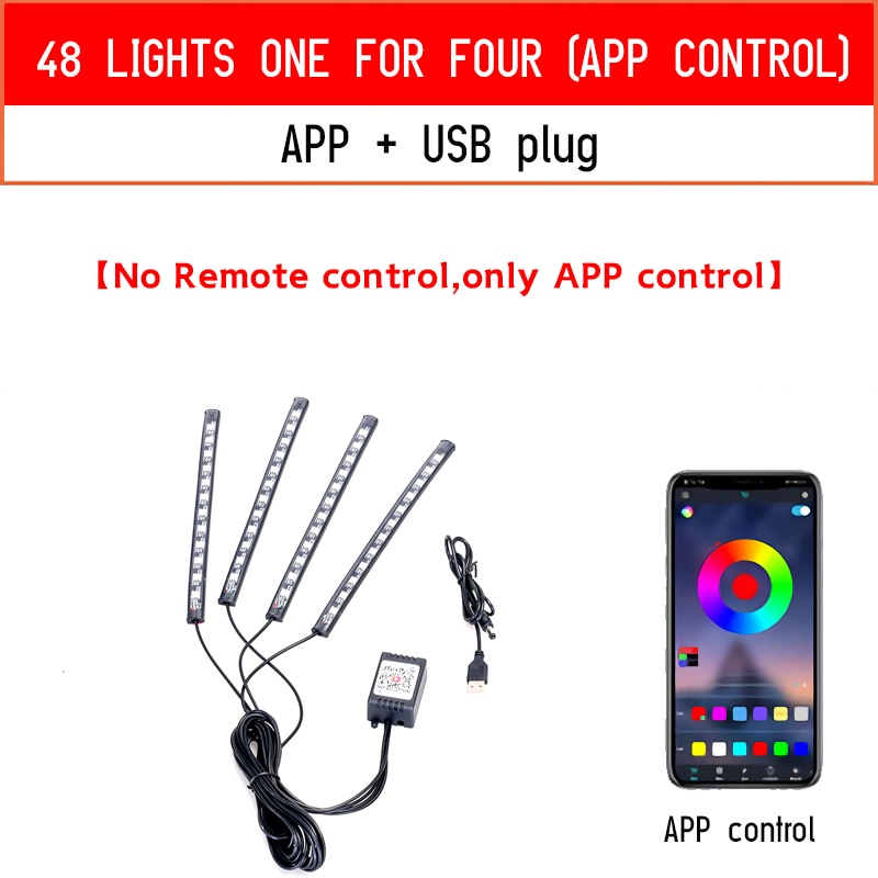 Lumière d'ambiance Led pour voiture