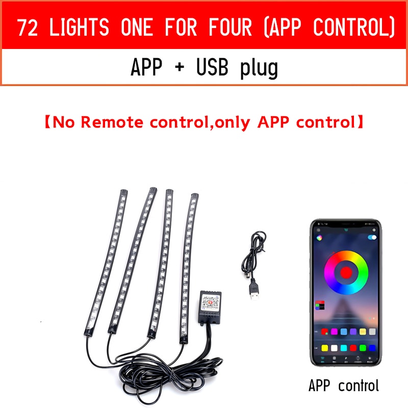 Lumière d'ambiance Led pour voiture