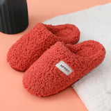 Chaussons d'intérieur antidérapantes orange
