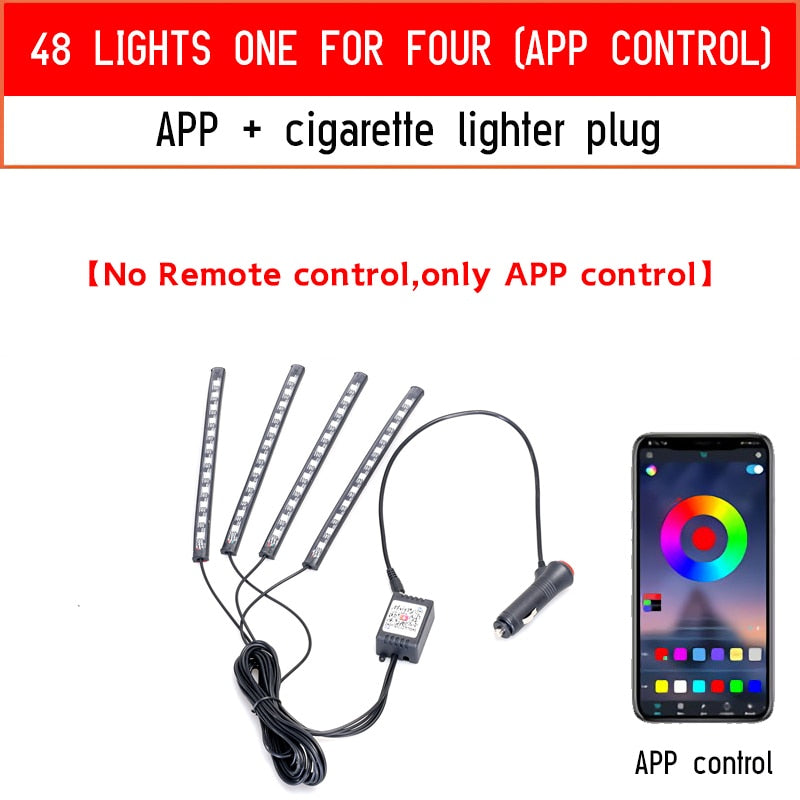 Lumière d'ambiance Led pour voiture
