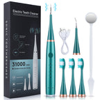 Brosse à dents et détartreur électrique vert
