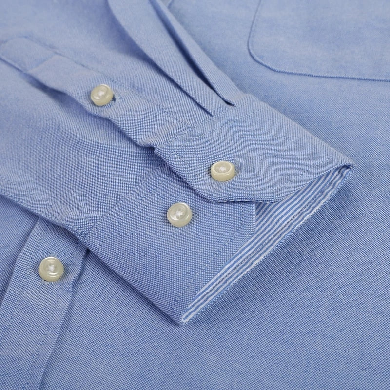 Men's Long-Sleeved Oxford Cotton Shirt