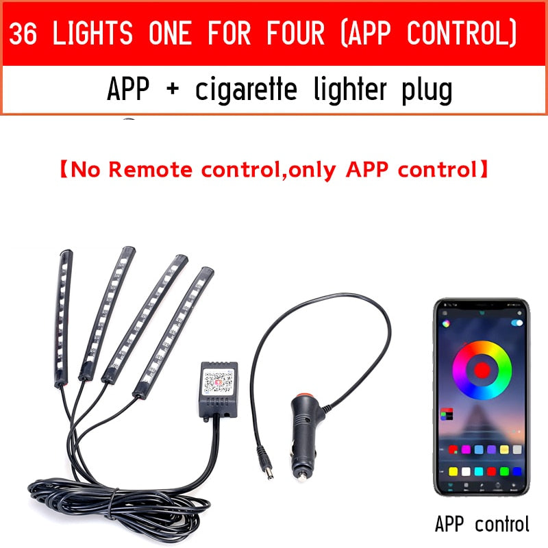 Lumière d'ambiance Led pour voiture