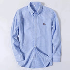 Men's Long-Sleeved Oxford Cotton Shirt
