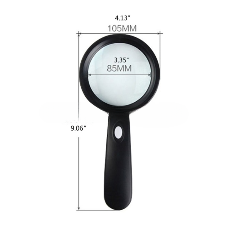 Loupe éclairée 12 LED - Zoom x10