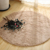 Tapis rond ultra-doux - Imitation fourrure