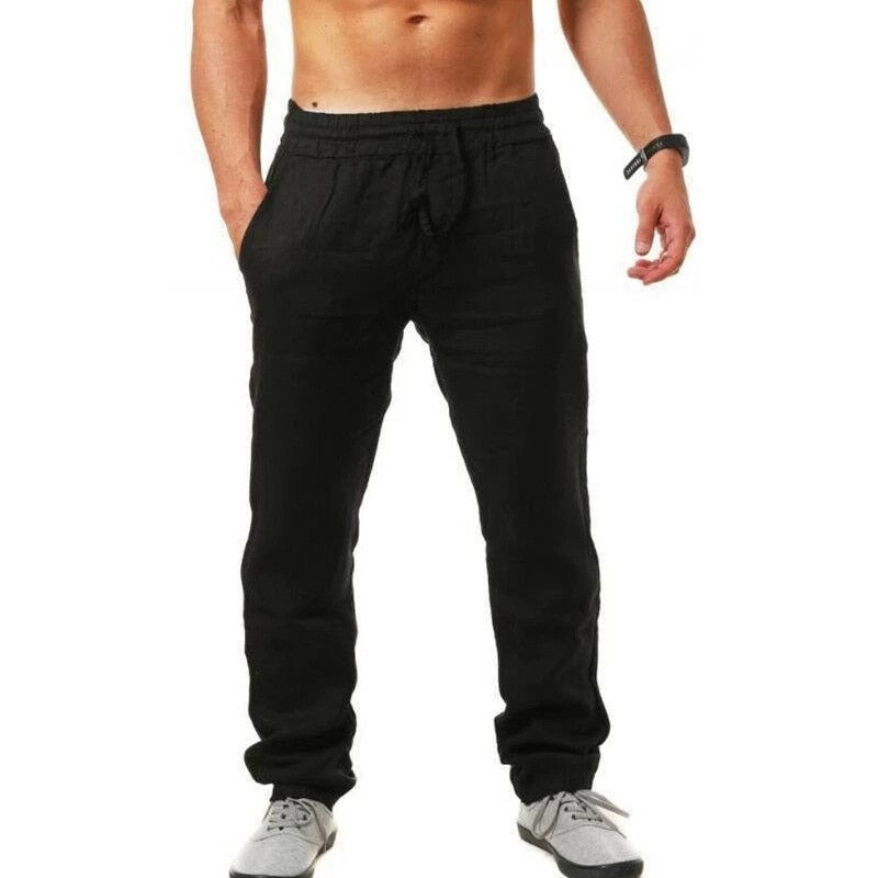 Pantalon-en-lin-respirant-pour-homme