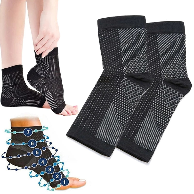 Pack of 2 anti-fatigue ankle sleeves
