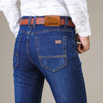 Jean en coton élastique pour homme