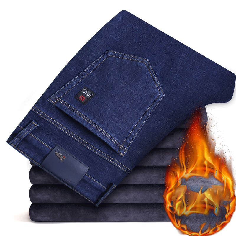 Jean fourré polaire homme