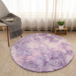 Tapis rond ultra-doux - Imitation fourrure