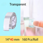 Rouleau d'étiquettes adhésives thermiques transparent 