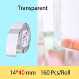 Rouleau d'étiquettes adhésives thermiques transparent 