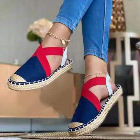 Espadrille en toile et à élastique