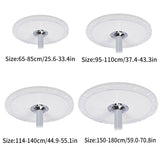 Nappe de table ronde transparente et élastique