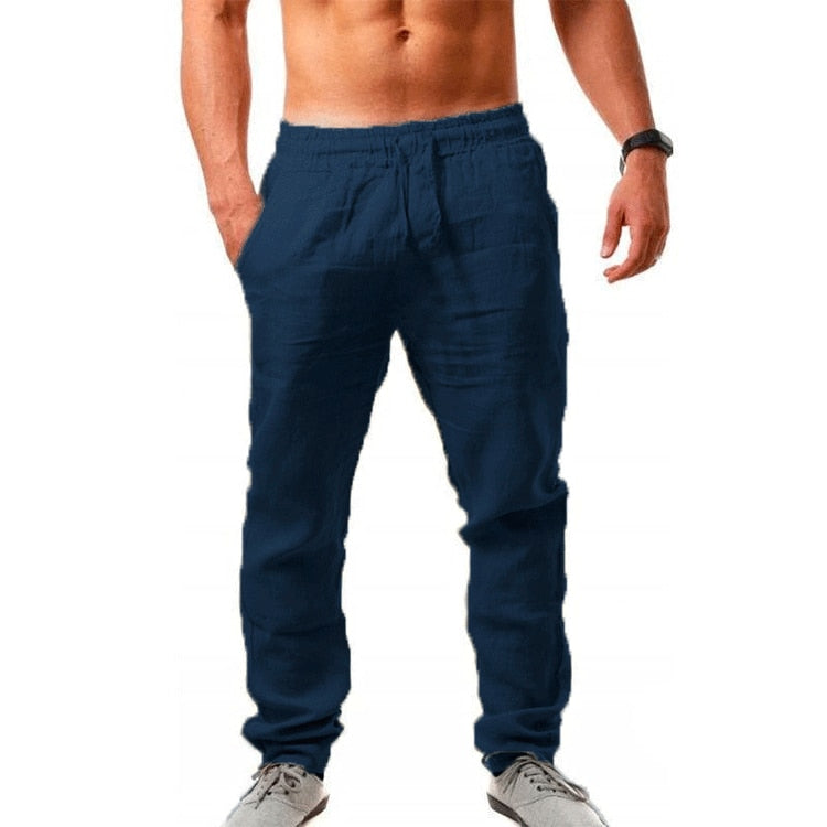 Pantalon-en-lin-respirant-pour-homme