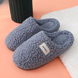 Chaussons d'intérieur antidérapantes bleu