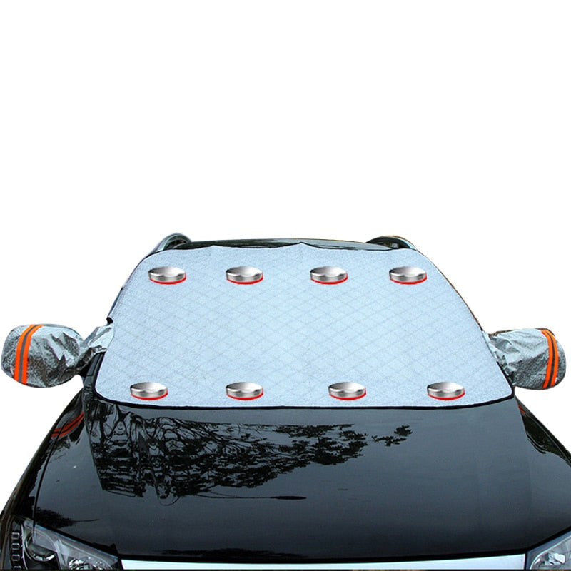 Protection pare-brise magnétique anti-neige