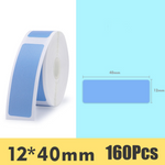 Rouleau d'étiquettes adhésives thermiques Bleu