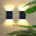 Lot de 4 appliques murales solaire