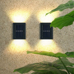 Lot de 4 appliques murales solaire