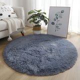 Tapis rond ultra-doux - Imitation fourrure