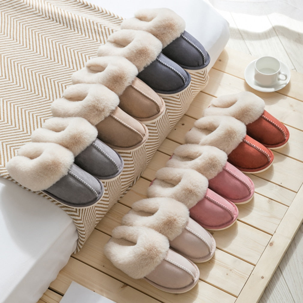Chaussons intérieur fourrure
