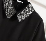 Robe courte Chic avec col scintillant - Femme