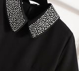 Robe courte Chic avec col scintillant - Femme