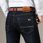 Jean en coton élastique pour homme
