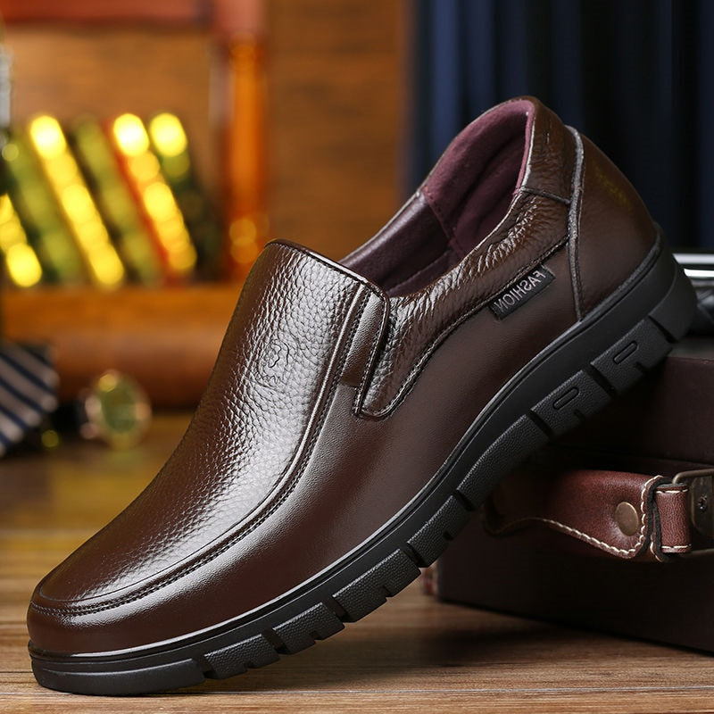 Mocassins en cuir pour homme Marron