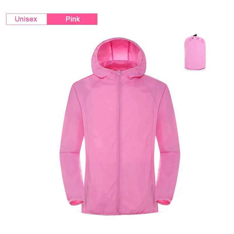 Unisex lightweight and ultra-breathable waterproof jacket