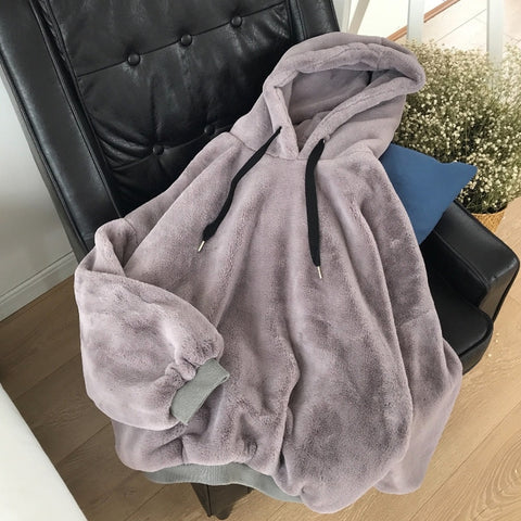 Sweat cocooning à capuche