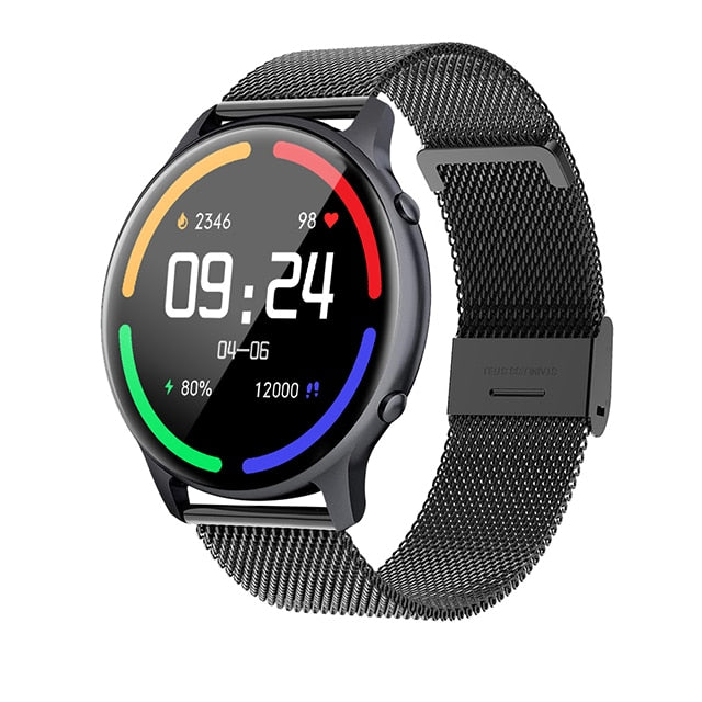 Montre connectée pour femmes Noir Maille