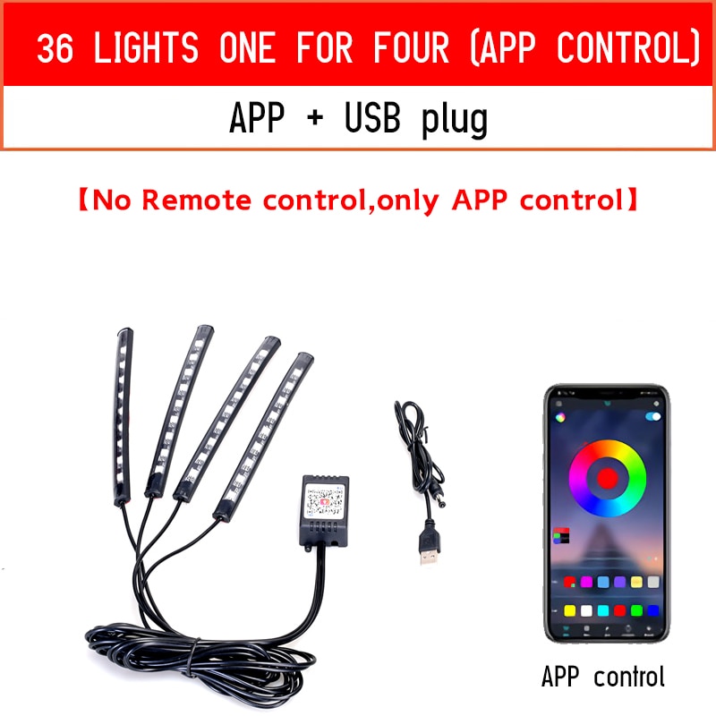Lumière d'ambiance Led pour voiture