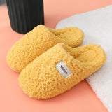 Chaussons d'intérieur antidérapantes jaune