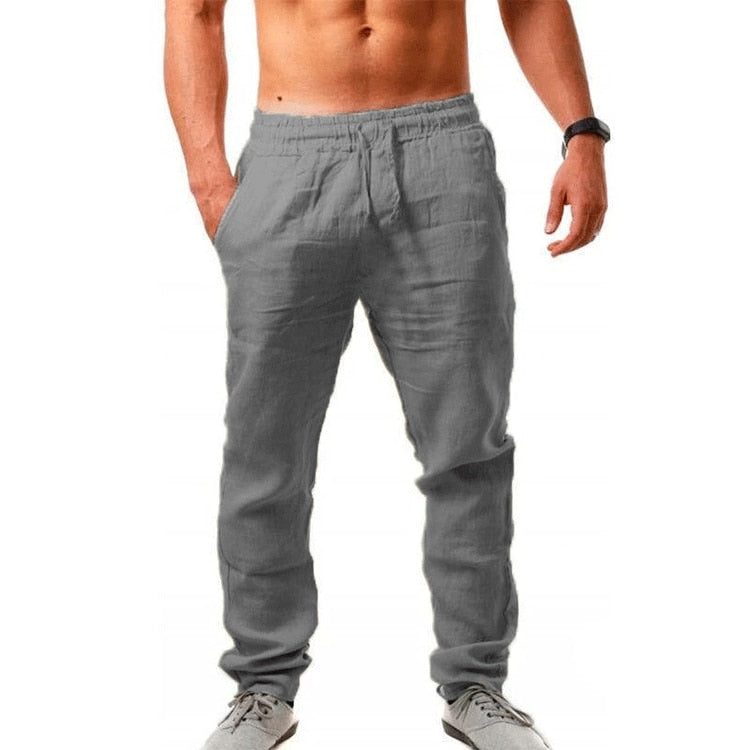 Pantalon-en-lin-respirant-pour-homme