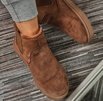Boots basses fourrées Marron