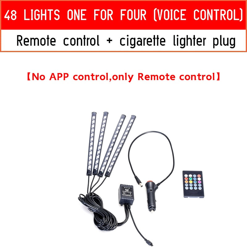 Lumière d'ambiance Led pour voiture