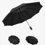 Parapluie réversible avec lampe