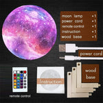 Lampe LED en forme de lune
