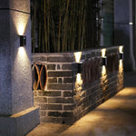 Lot de 4 appliques murales solaire