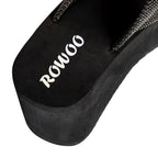 Tongs compensées confortables
