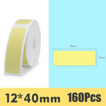 Rouleau d'étiquettes adhésives thermiques Jaune