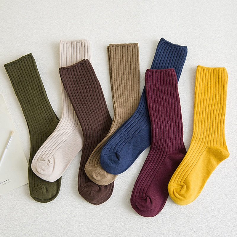 3 paires de chaussettes retros en coton