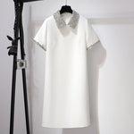 Robe courte Chic avec col scintillant - Femme
